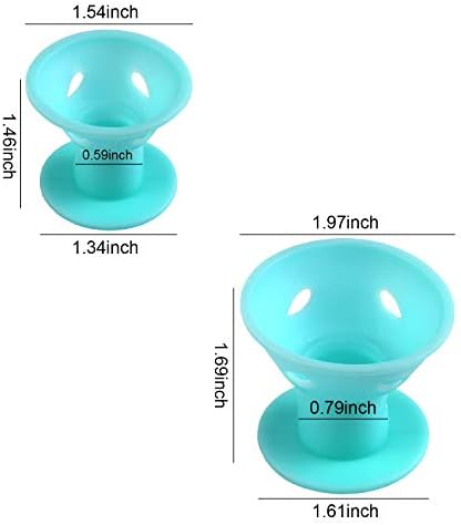 JANYUN 40 Pcs Pale Cyan Hair Rollers,Hair Styling Tools for Girl Women - Image 2