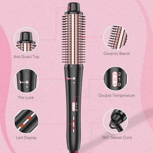 Curling Brush Set, Curling Iron Interchangeable 3 Barrel Wand Curler - Image 6