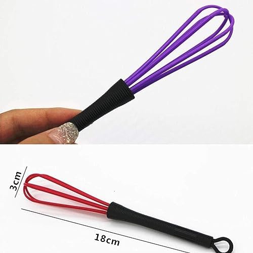 6 Pcs Mini Whisks for Hair Dye Color Mixing, Balloon Salon Barber Hairdressing Mixer Tool for Blending, Whisking, Beating and Stirring Coloring and Highlighting Tools 7 x 1.2 in - Image 6