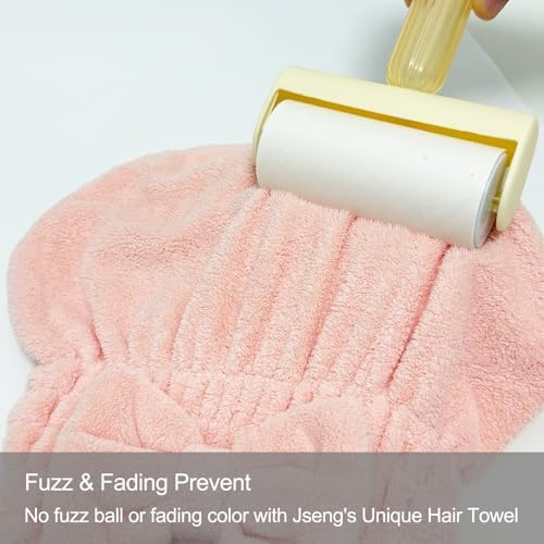 Jseng 3Packs Microfiber Hair Towel for Women - Quick-Drying, Super Absorbent Hair Wrap with Bow Design, Soft Hair Towel Turban for Curly Long Wet Hair - Image 5
