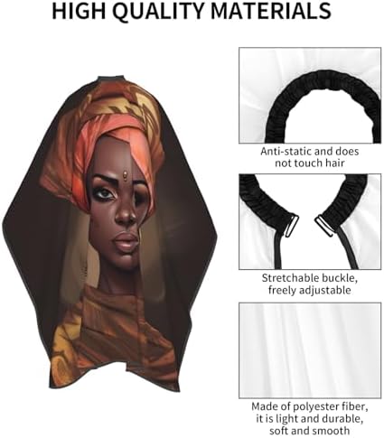 Black Cartoon Dachshund Puppy Dog Home Haircut Apron Cape Hair Salon and Dyeing Styling Cloth for Women/Men - Image 3