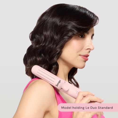 L’Ange Hair Le Duo Standard 360° Airflow Styler | Curl & Straighten with One Tool | 3.5" Snag-Free Titanium Plates | Cooling Air Vents to Set Curls | Adjustable Temp & Auto Shut-Off | Blush - Image 4