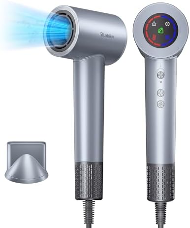 Labiim Hair Dryer, High-Speed Ionic Blow Dryer 110,000 RPM Motor (Iron) by Labiimhome