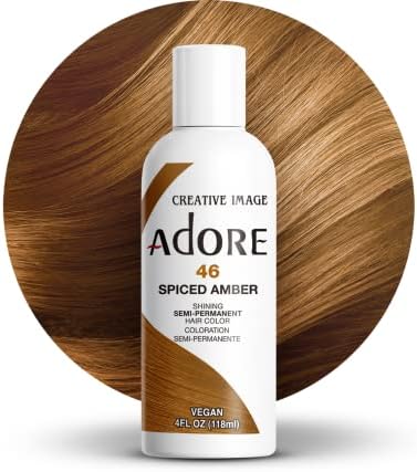 Adore Semi Permanent Hair Color, 046 Spiced Amber, 4 Fl Oz by Adore