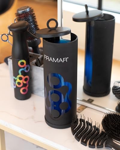 FRAMAR Disinfectant Jar For Salon, Hair Disinfectant Liquid, Non Slip Base - Image 6