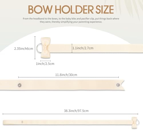 POVETIRE 6PCS Bow Holder Bows Organizer for Girls Hair Clips Storage - Image 4