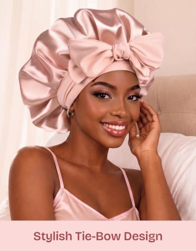 EverFoams Satin Curly Hair Bonnet for Sleeping Anti-Frizz - Image 2