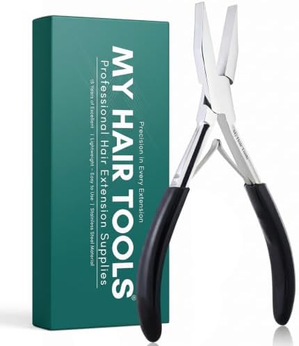 My Hair Tools Tape In Extension Pliers Smooth Jaw Sealing Tool, Silver by MyHairTools