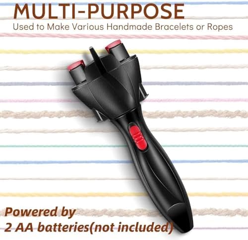 Automatic Hair Twister and Braider with 800 Mini Rubber Bands and Tail Comb, Electronic Braiding Machine for Hair Styling and Tangling (Bright Colors) - Image 6