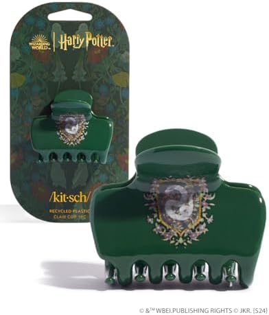 Harry Potter x Kitsch Big Hair Clip for Women - Slytherin, 1pc by Kitsch