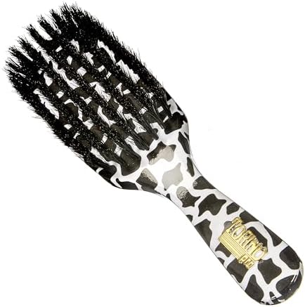 Torino Pro Wave Brush #261 7 Row Soft bristles Shower brush -100% Pure Boar Bristles - Great for laying down your 360 Waves by TorinoPro