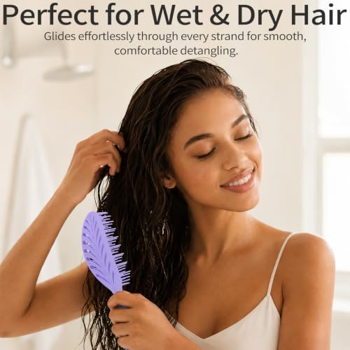 Vented Detangling Brushes for Wet & Dry,Curly Straight Thick Hair - Image 5