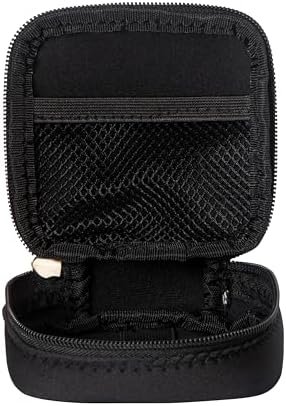 Mini Pouch for Organization, Soft Small Electronic Organizer Travel Storage Carrying Tech Bag Compatible with MagSafe Power Adapter, Laptop Accessories Cables, Cords, USB Drives, Earphones Black - Image 3