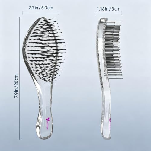 Detangling Hair Brush for Wet & Dry Hair, For All Hair Types (Black) - Image 5