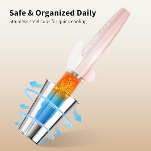 NIUBEE Acrylic Hair Tool Organizer,Hair Dryer Holder Countertop with 3 Cups - Image 2