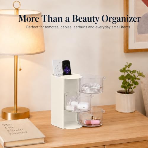 Hair Accessories Organizer, 3-Layer Rotatable Storage Box for Hair Clips - Image 7