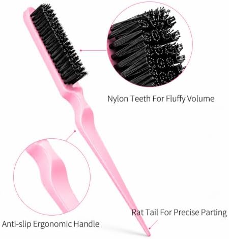Aigee Slick Back Hair Brush & Edge Brushes and Combs Set,6Pcs in box - Image 4