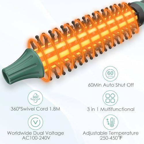 BANGMENG Thermal Brush for Short Hair 1/2 Inch Curling Brush Men Bobs Pixie - Image 5