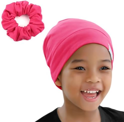 Kids Beanie Sleep Hats Bonnet for Child Curly Frizzy Hair Daily by ELIHAIR