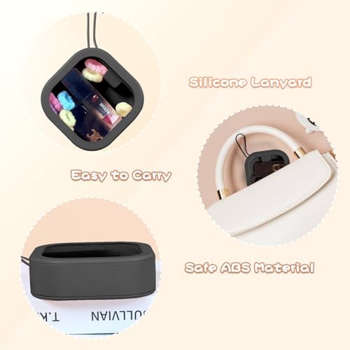 Hair Tie Organizer, Small Portable Hair Accessories Storage Can Be Stackable Or Hung On The Wall, Small Items Holder Hair Tie Organizer for Jewelry Hair Stuff Hair Clip Cotton Swab - Image 2