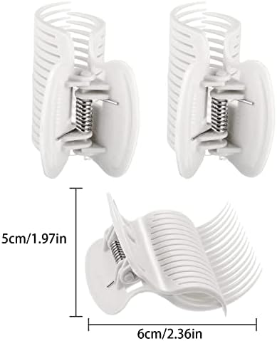Syhood 12 Pcs Hot Roller Clip for Curler Claw Clip Replace, White - Image 2