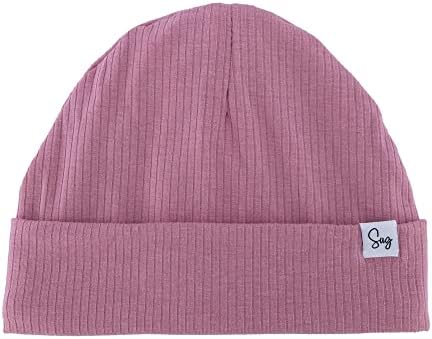 Jersey Beanie Hat for Newborn Baby Boys Girls Silky Satin Lined Hats Bonnet Toddler Infant Little Kids Beanies Caps by Sugarmelon