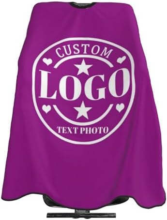 Custom Barber Cape Customized Haircut Capes Logo Text Photo Salon Hairdressing Apron for Home and Barbershop by Custom