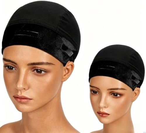 Riemann Silicone Wig Grip Cap,2in1 Wig Cap with Grip (Black2Pcs) by Unknown
