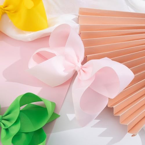 Oaoleer 40Pcs 8" Hair Bows Clips for Girls Tolddler Hair Accessories - Image 6