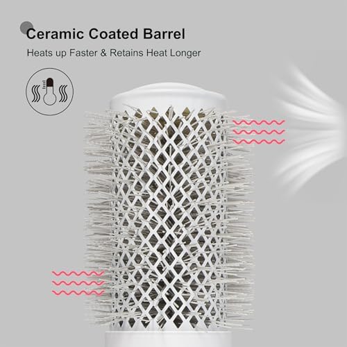 EAGLE FORTRESS Innovative Bristle Ceramic + Ionic Round Brush –Thermal Barrel – Fast-Drying Blowout Brush -53 - Image 2
