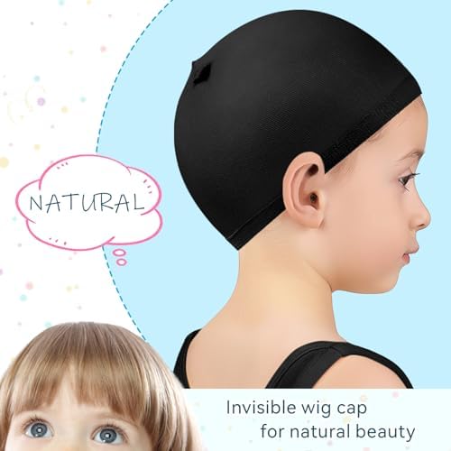 MORGLES Wig Cap, 6PCS Small Wig Cap for Kids Black, Stretchy Stocking Caps for Wigs Nylon for Halloween, Party, Cosplay - Image 5