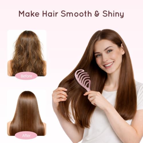 Ecoed Detangling Brush, Vented Upgraded Anti-Static Detangler Hair Brush - Image 3