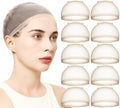 Teenitor 20PCS Wig Caps, Stretchy Thin and Transparent Wig Cap, Breathable Wig Cap for Lace Front Wig, Invisible Stocking Caps for Wigs, Bald Cap for Wig, Beige by PERFECTYOURBEAUTY