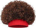 Crazy Wig Hairy Headband Hat, Curls, Brown by Luinabio