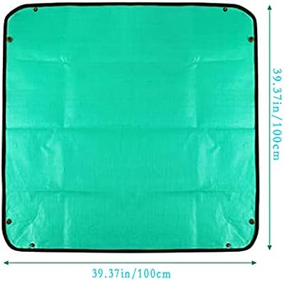 BIUWING 2PCS 39.4" x 39.4" Plant Repotting Mat Waterproof Transplanting Mat Indoor Succulent Potting Mat Portable Gardening Soil Changing and Watering mat Square and Foldable Garden mat - Image 3