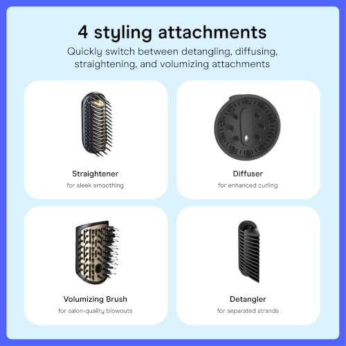 Conair DigitalAire Air Styling System, 4-in-1, Ionic Technology, Dark Blue - Image 3