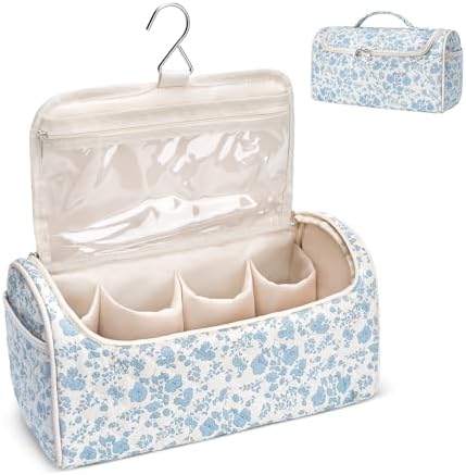 Quilted Hair Tools Travel Bag, Cute Portable Organizer Case with Hanging Hook, Compatible with Dyson Airwrap Styler,Hair Curler Accessories by idoltimes
