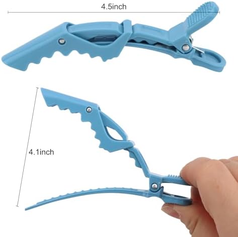 24 Pack Blue Alligator Hair Clips, 4.5 inch Clips for Hair Sectioning, Hair Styling Accessories for Women Men Girls Teens - Image 3