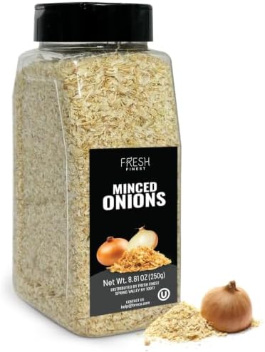 Fresh Finest Culinary Dried Minced Onion Flakes 250G (8.81oz) by FreshFinest