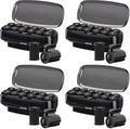 Conair Hot Rollers for Long,Medium & Short Hair,12 Jumbo 1 ½" Heated Hair Rollers with Clips,Hot Curlers for Women,Volume & Curls,Amazon Exclusive,Black,(Pack of 4) by conair