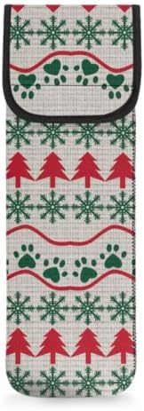 Flashideas Christmas Tree Curling Iron Holder Heat Resistant Neoprene Curling Iron Cover Bag with Pocket Curling Iron Organizers and Storage for Hair Straightener, Curling Iron, Flat Iron by Flashideas