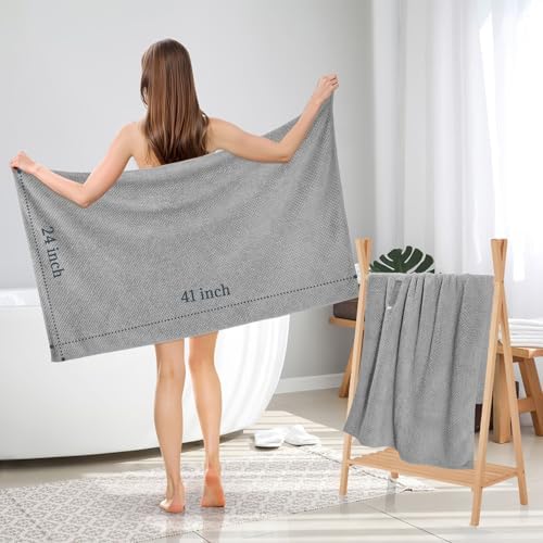 2 Pack Microfiber Hair Towel XL 41" x 24" Fast Dry, Soft, Absorbent - Image 5