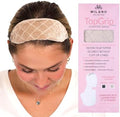 MILANO COLLECTION Glueless Top Grip for Hair Topper & Wiglets, Adjustable Translucent Strap with Side Openings, Top Headband for Your Wig or Topper, Includes Clips, Beige, Medium by MILANOCOLLECTION