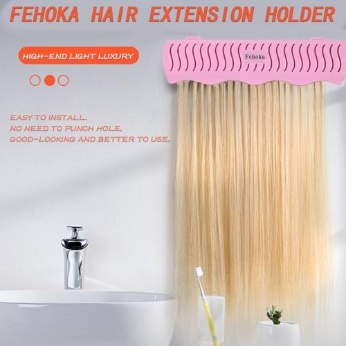 Hair Extension Holder holder for Washing,Styling, Packing and Storing,Hair Extension Holder holder for salons,bathrooms, beauty shops, cloakrooms.4 quick&easy Installation Modes With Tool. - Image 2