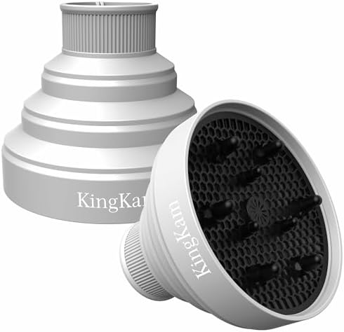 KingKam Collapsible Silicone Hair Diffuser for 1.57-1.96 inch Nozzle by KingKam