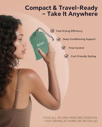 Boloye Hair Dryer Bonnet Attachment – 28.5" XL Hooded Dryer Cap for Faster Drying & Deep Conditioning, Extra-Large Space Fits Thick, Curly Hair & Styling Tools (Green, Extra Large) - Image 7