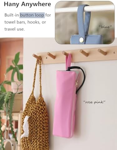 Lifeplus Holder & Mat for Hot Tools, Curling Iron Flat Iron Heat Resistant Hair Tools Travel Bag - Ideal for Home, Travel, Red - Image 2