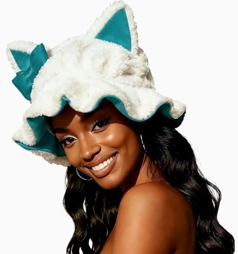 Satin Lined Sleep Bonnet for Women, Teddy Plush Hair Bonnet, Silk Wrap for Curly & Braided Hair, Anti-Frizz Night Cap by Etcial