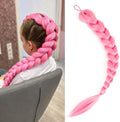 Getgal Pink Hair Extensions 24inch Pre Braiding Hair Synthetic Braid Ponytail Hair For Halloween Costume Cosplay（24inch Ponytail Pink） by GetGal