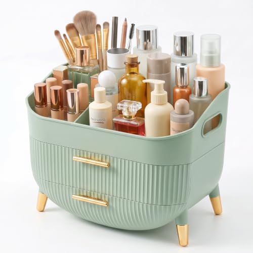 Makeup Organizer Countertop, Skincare Organizer with Drawers for Vanity by YGJT